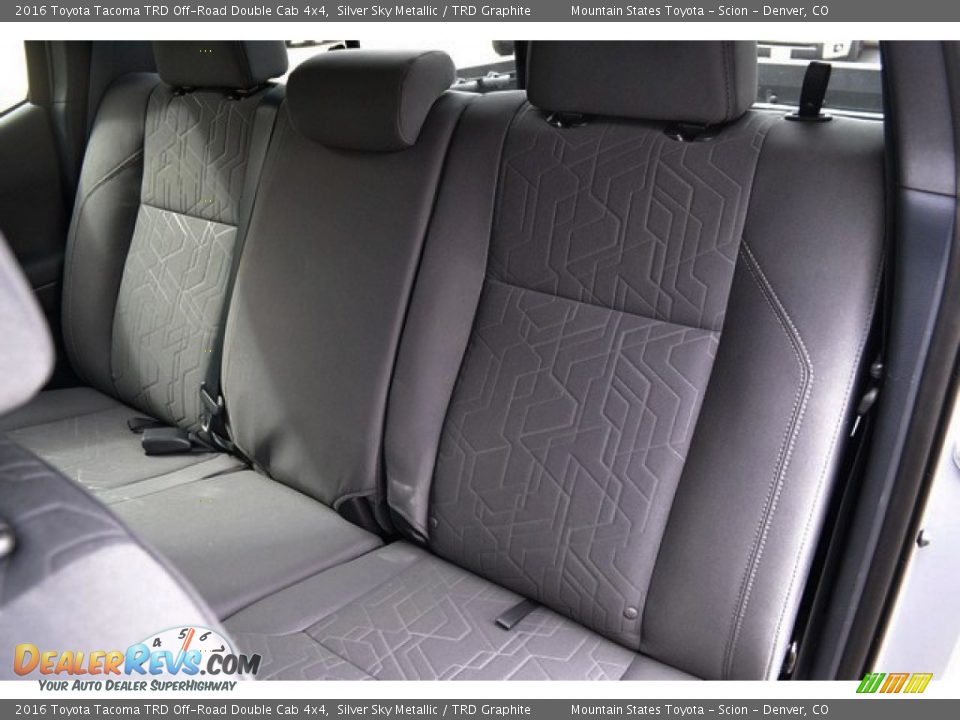 Rear Seat of 2016 Toyota Tacoma TRD Off-Road Double Cab 4x4 Photo #9