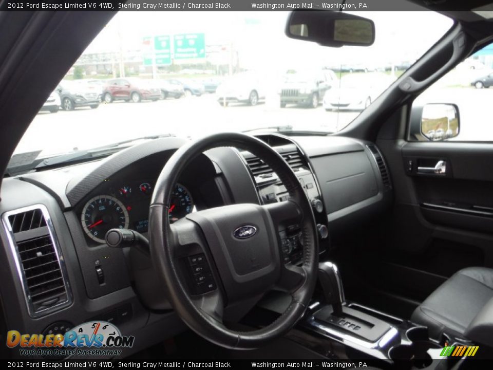 2012 Ford Escape Limited V6 4WD Sterling Gray Metallic / Charcoal Black Photo #10