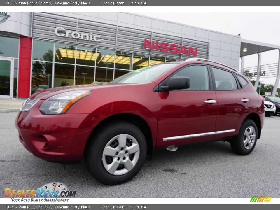 2015 Nissan Rogue Select S Cayenne Red / Black Photo #1