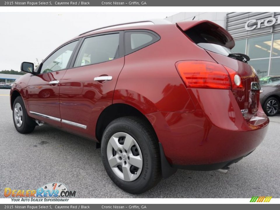 2015 Nissan Rogue Select S Cayenne Red / Black Photo #3