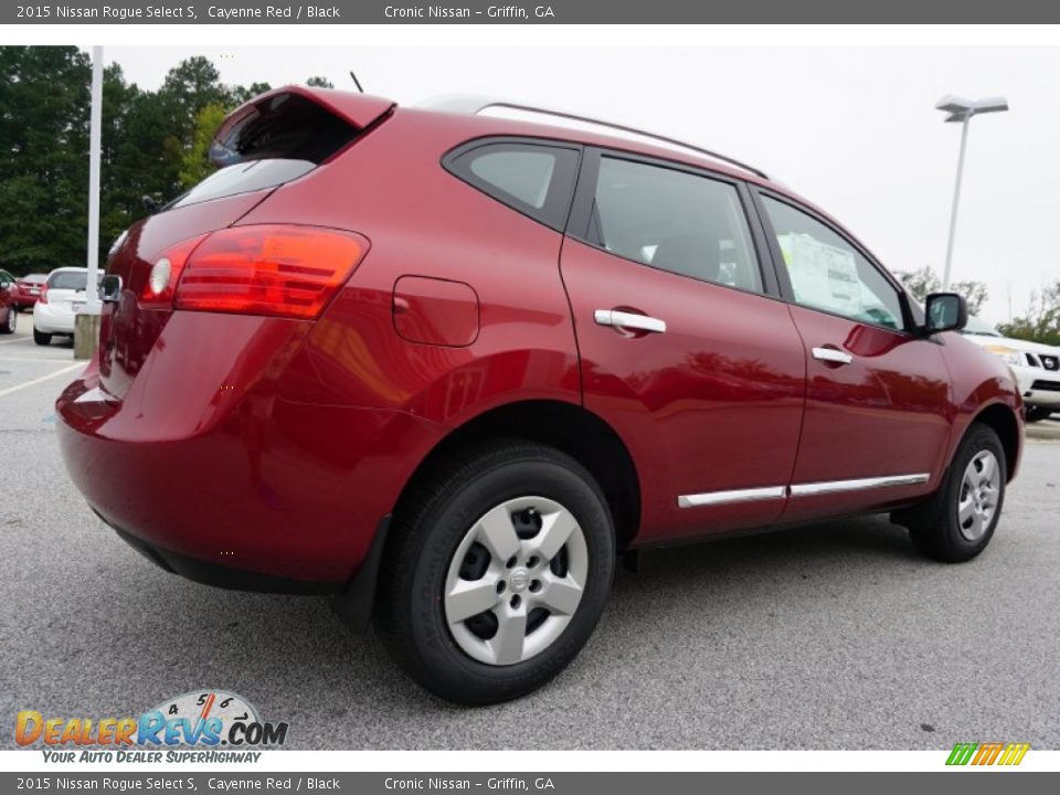 2015 Nissan Rogue Select S Cayenne Red / Black Photo #5
