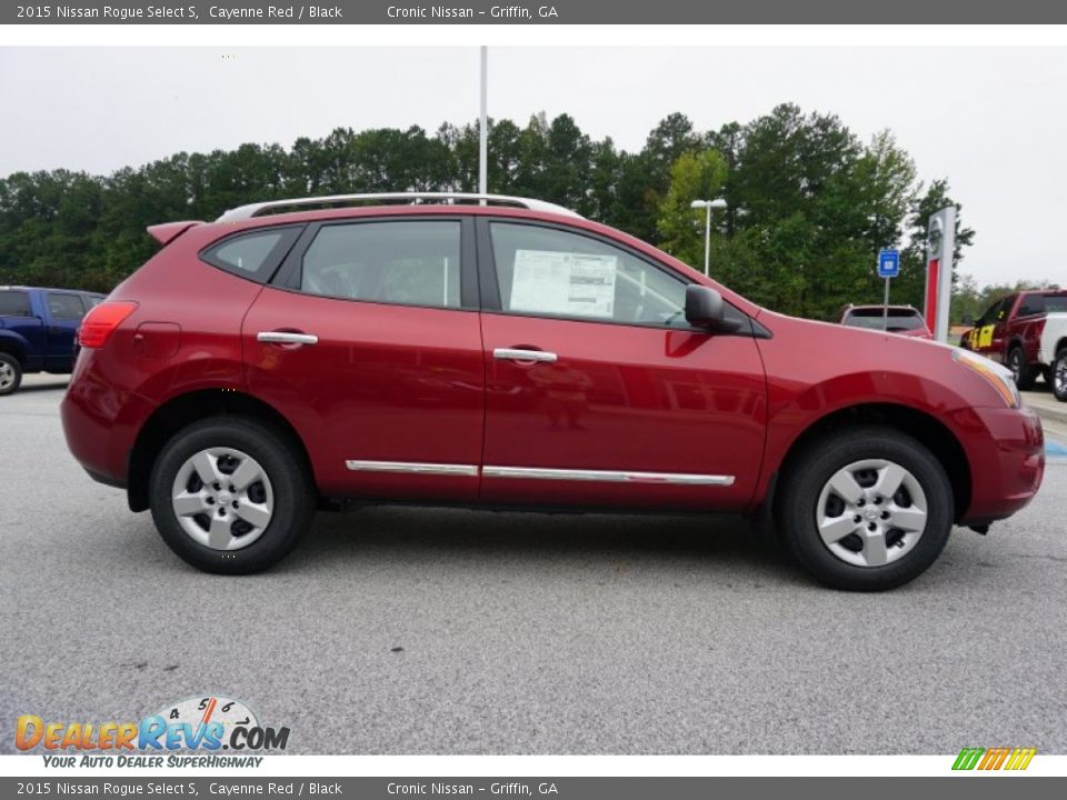 2015 Nissan Rogue Select S Cayenne Red / Black Photo #6