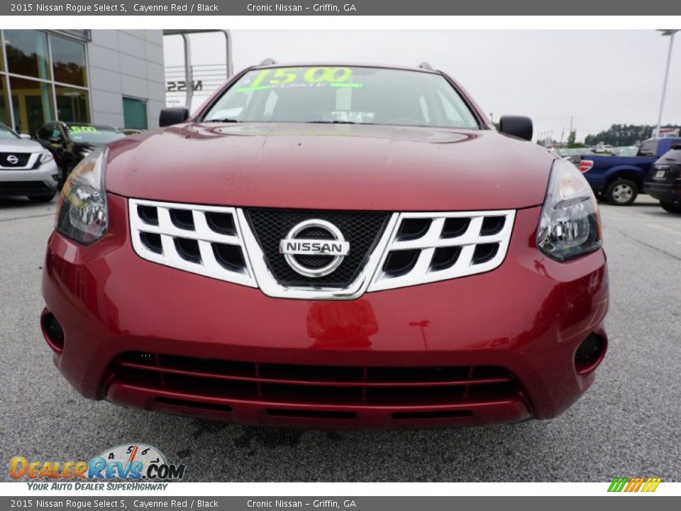 2015 Nissan Rogue Select S Cayenne Red / Black Photo #8