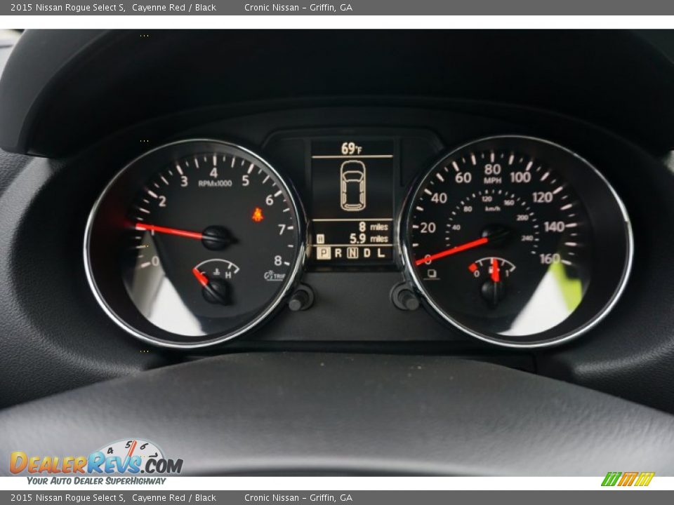 2015 Nissan Rogue Select S Cayenne Red / Black Photo #14