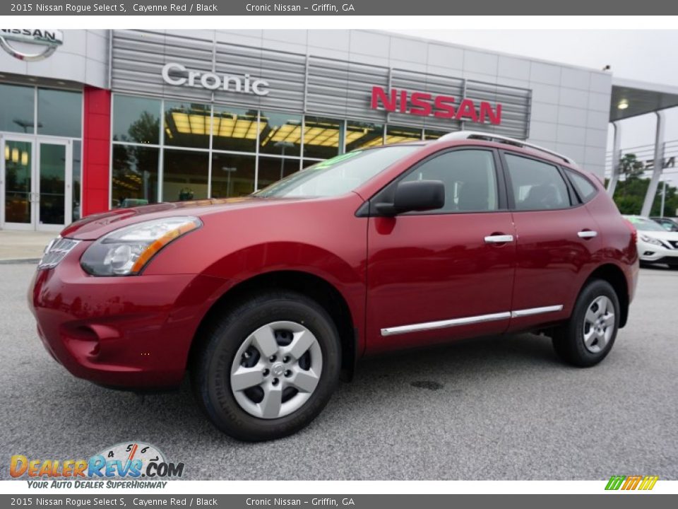 2015 Nissan Rogue Select S Cayenne Red / Black Photo #1