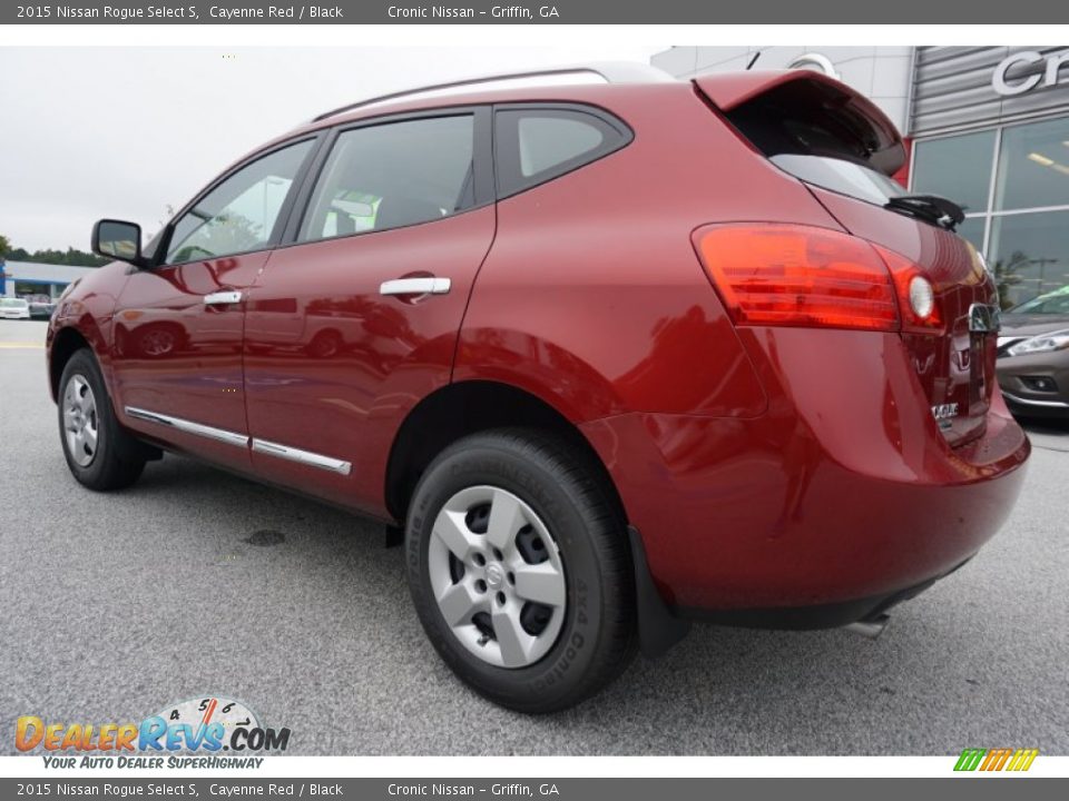 2015 Nissan Rogue Select S Cayenne Red / Black Photo #3