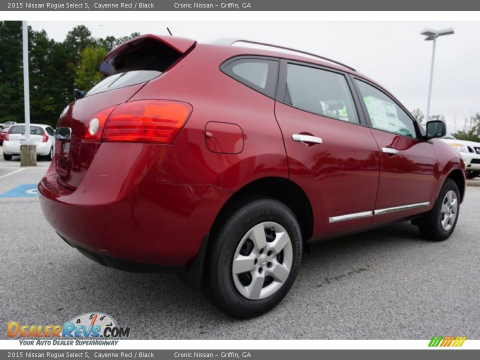 2015 Nissan Rogue Select S Cayenne Red / Black Photo #5