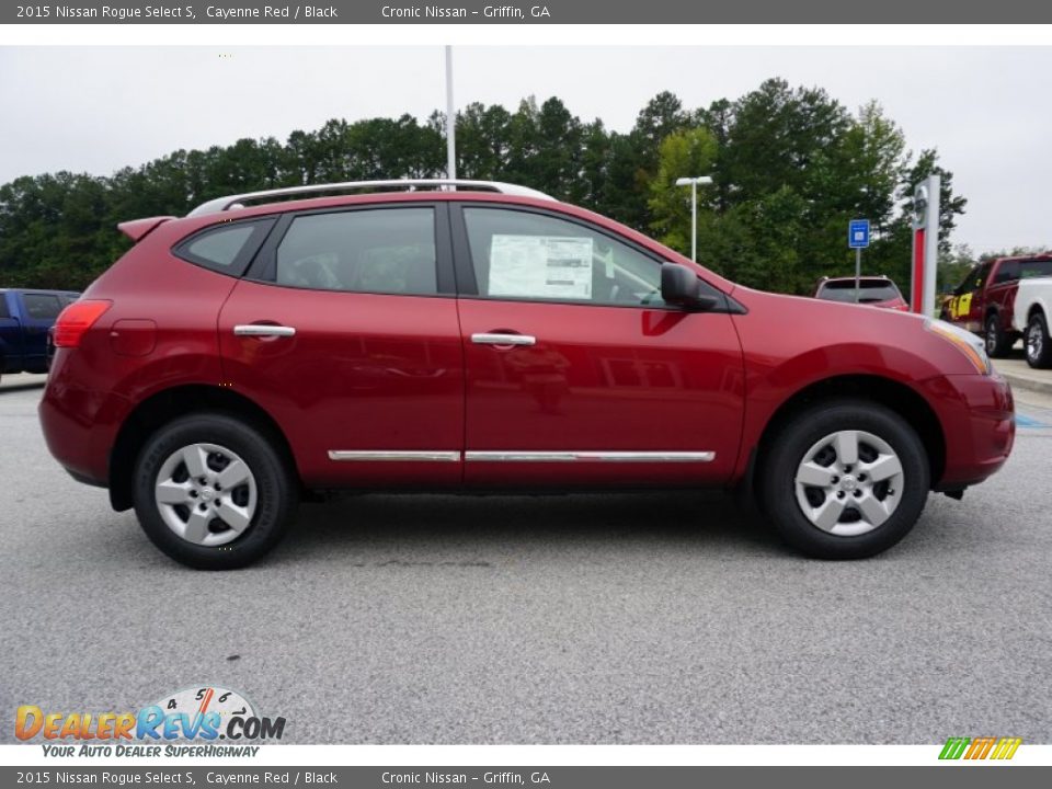 2015 Nissan Rogue Select S Cayenne Red / Black Photo #6