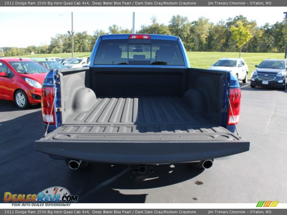 2011 Dodge Ram 1500 Big Horn Quad Cab 4x4 Deep Water Blue Pearl / Dark Slate Gray/Medium Graystone Photo #5