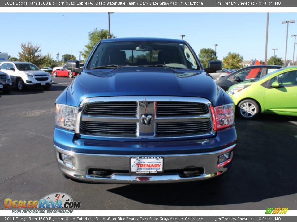 2011 Dodge Ram 1500 Big Horn Quad Cab 4x4 Deep Water Blue Pearl / Dark Slate Gray/Medium Graystone Photo #8