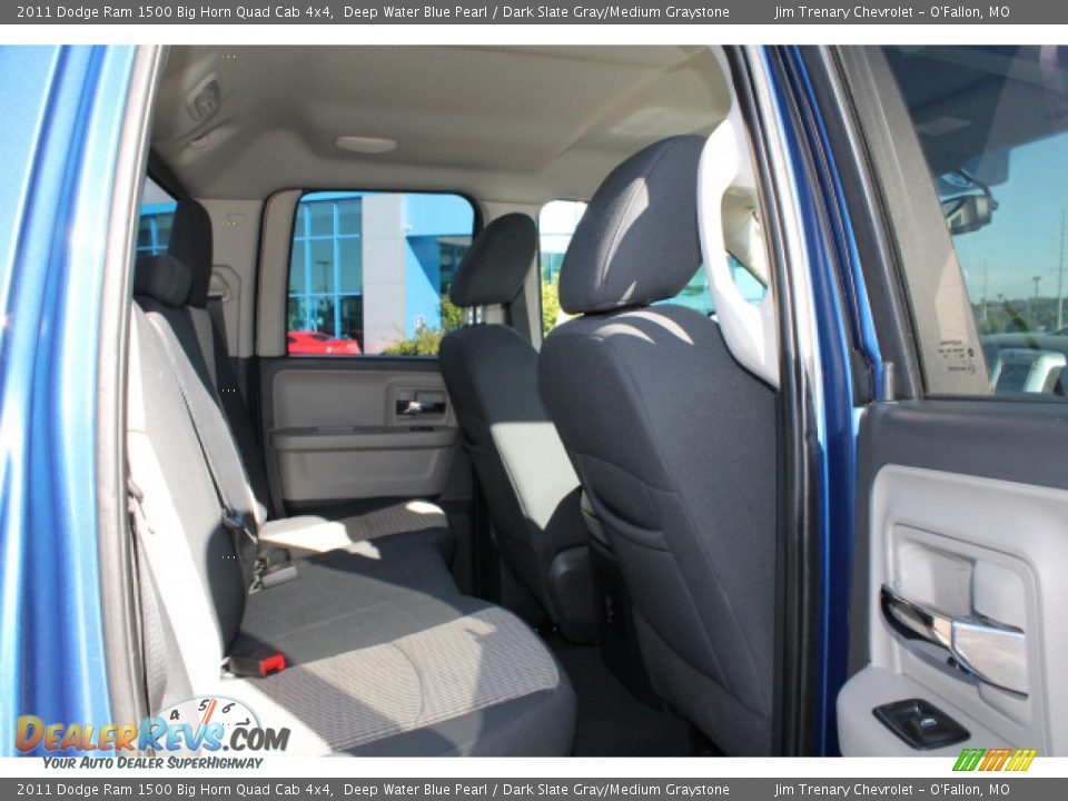 2011 Dodge Ram 1500 Big Horn Quad Cab 4x4 Deep Water Blue Pearl / Dark Slate Gray/Medium Graystone Photo #9