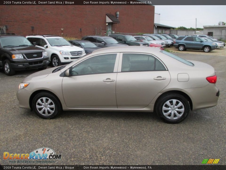 2009 Toyota Corolla LE Desert Sand Mica / Bisque Photo #7