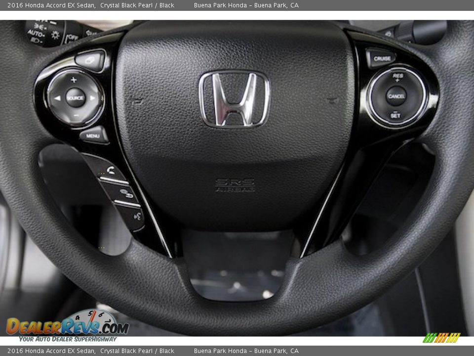 2016 Honda Accord EX Sedan Crystal Black Pearl / Black Photo #10
