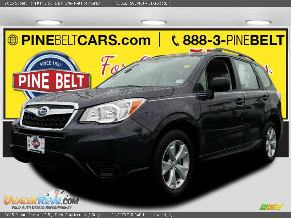 2015 Subaru Forester 2.5i Dark Gray Metallic / Gray Photo #1