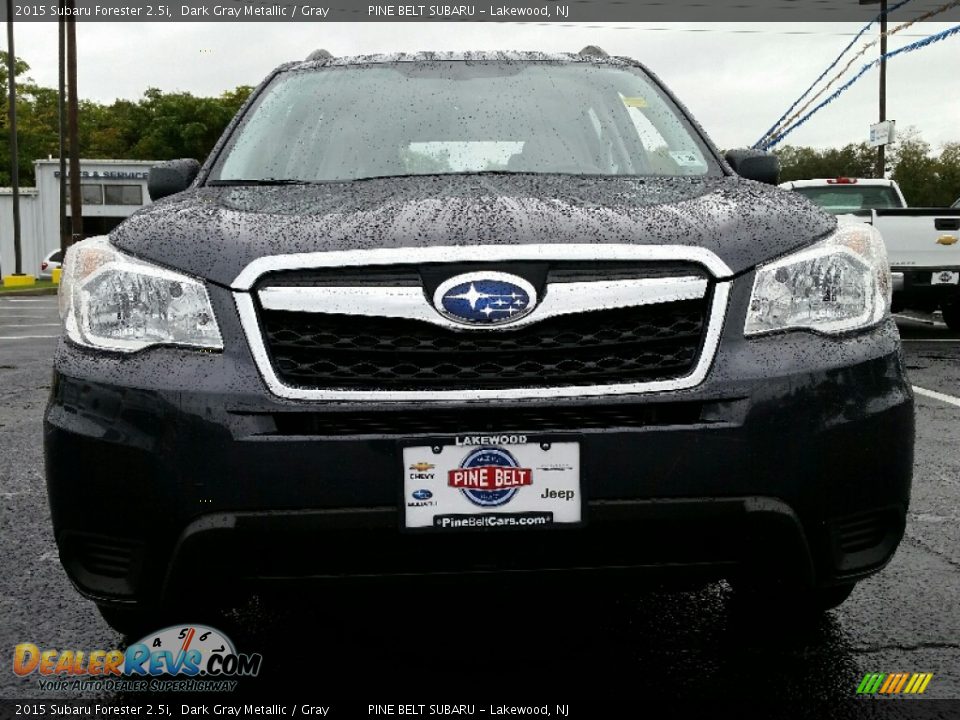 2015 Subaru Forester 2.5i Dark Gray Metallic / Gray Photo #2