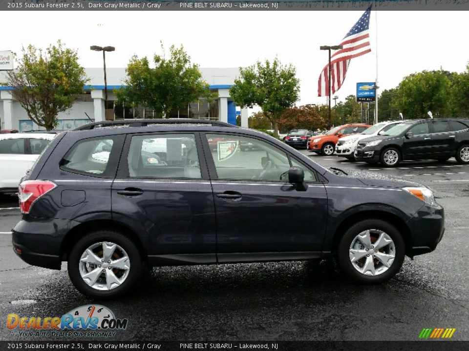 2015 Subaru Forester 2.5i Dark Gray Metallic / Gray Photo #5