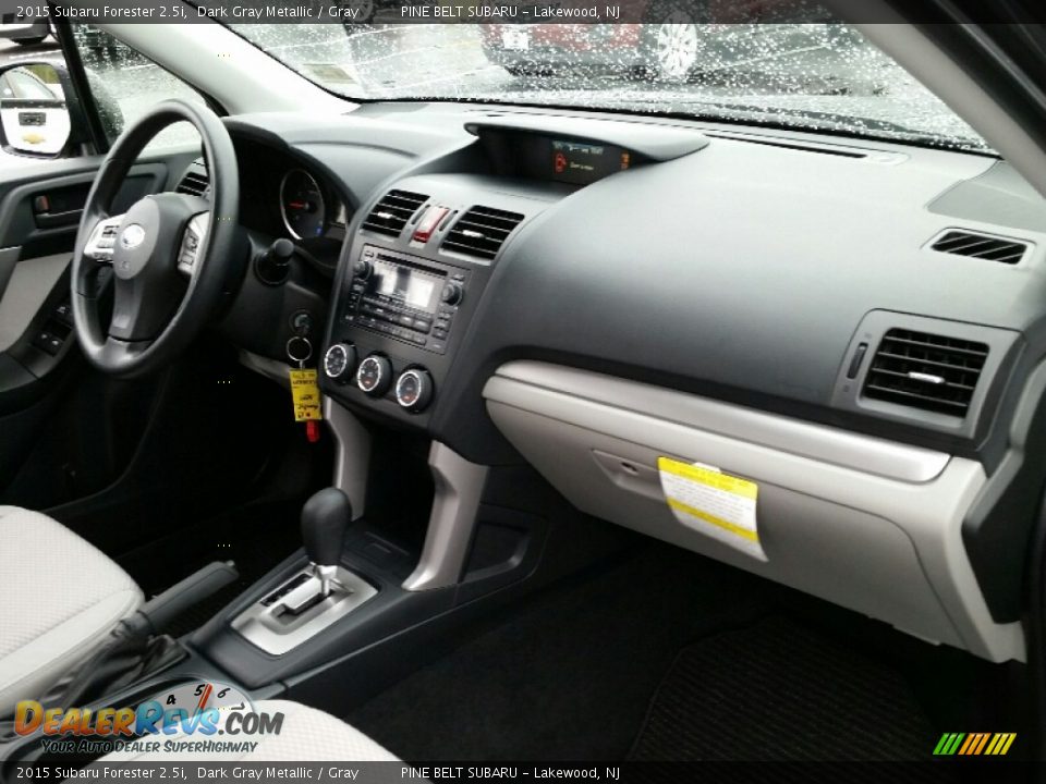 2015 Subaru Forester 2.5i Dark Gray Metallic / Gray Photo #6