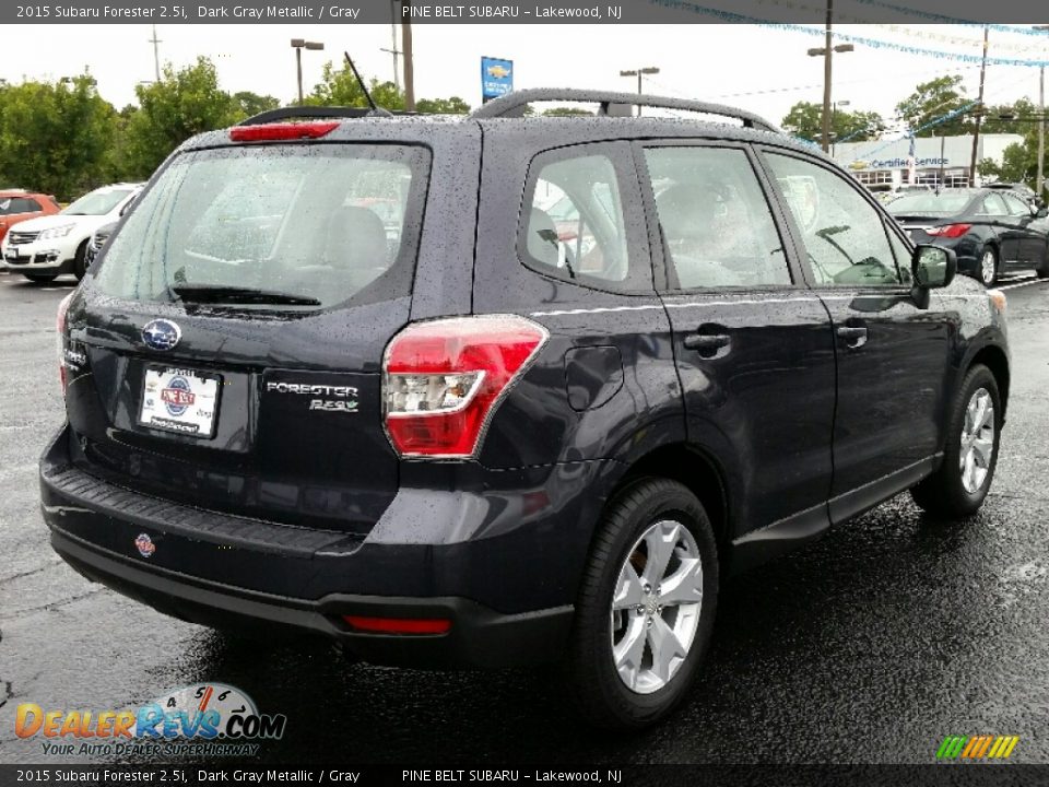 2015 Subaru Forester 2.5i Dark Gray Metallic / Gray Photo #7