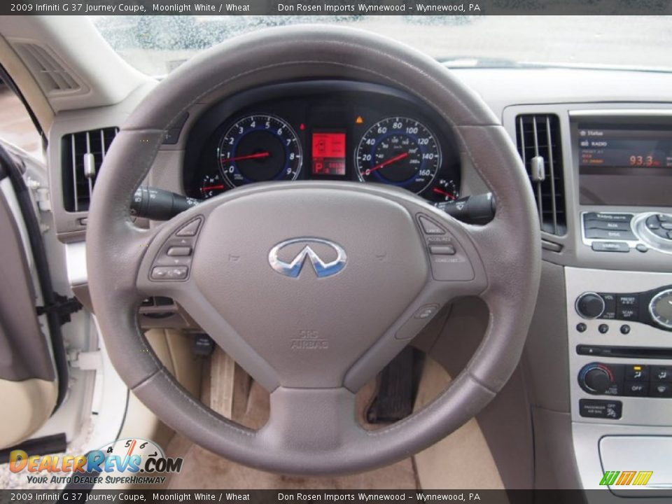 2009 Infiniti G 37 Journey Coupe Steering Wheel Photo #20