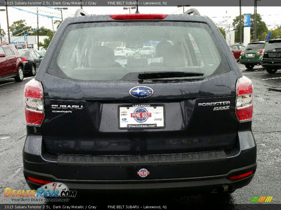 2015 Subaru Forester 2.5i Dark Gray Metallic / Gray Photo #8
