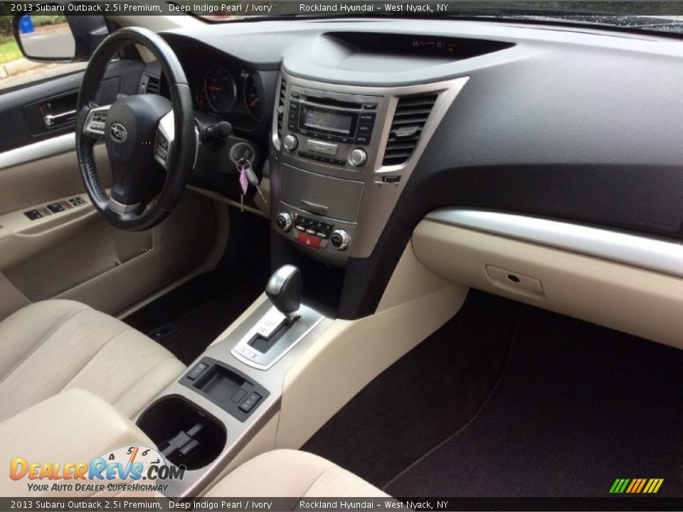 2013 Subaru Outback 2.5i Premium Deep Indigo Pearl / Ivory Photo #25