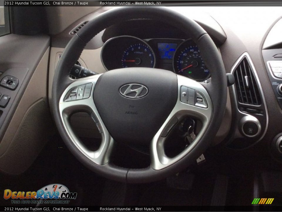 2012 Hyundai Tucson GLS Chai Bronze / Taupe Photo #16