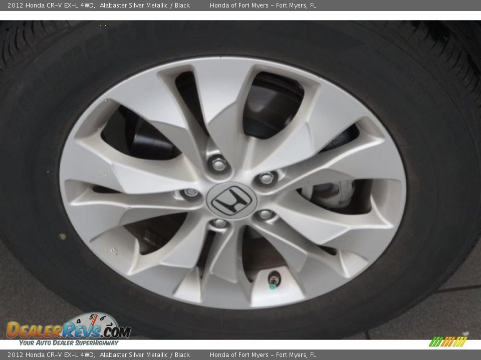 2012 Honda CR-V EX-L 4WD Alabaster Silver Metallic / Black Photo #4
