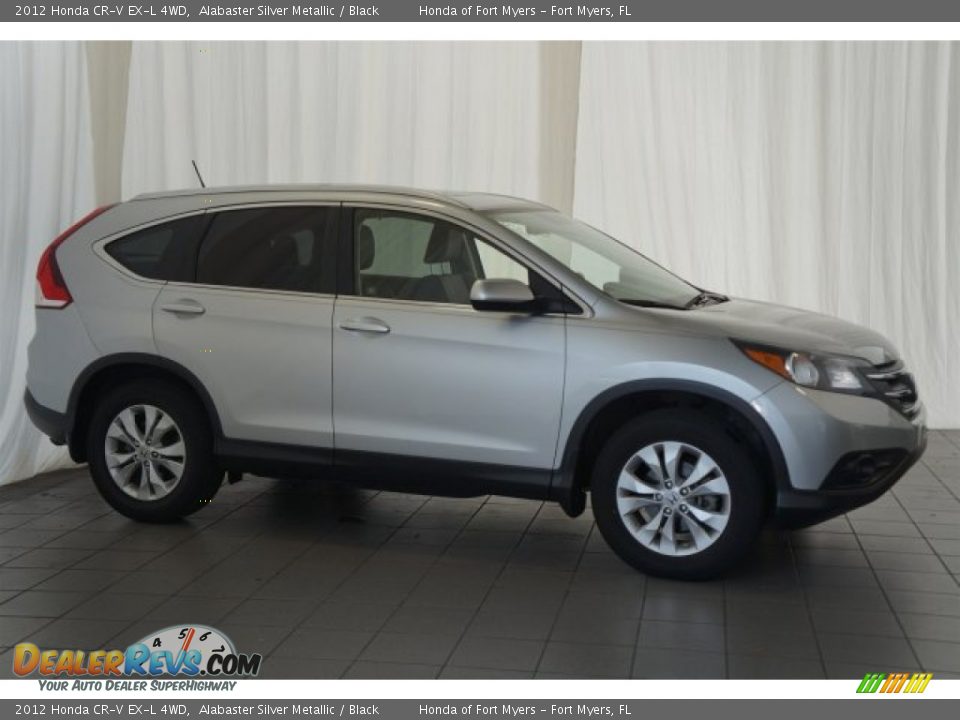 2012 Honda CR-V EX-L 4WD Alabaster Silver Metallic / Black Photo #5