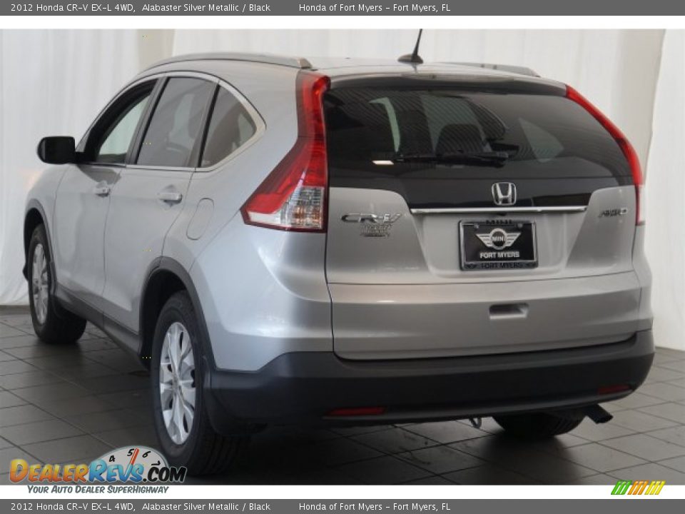 2012 Honda CR-V EX-L 4WD Alabaster Silver Metallic / Black Photo #6