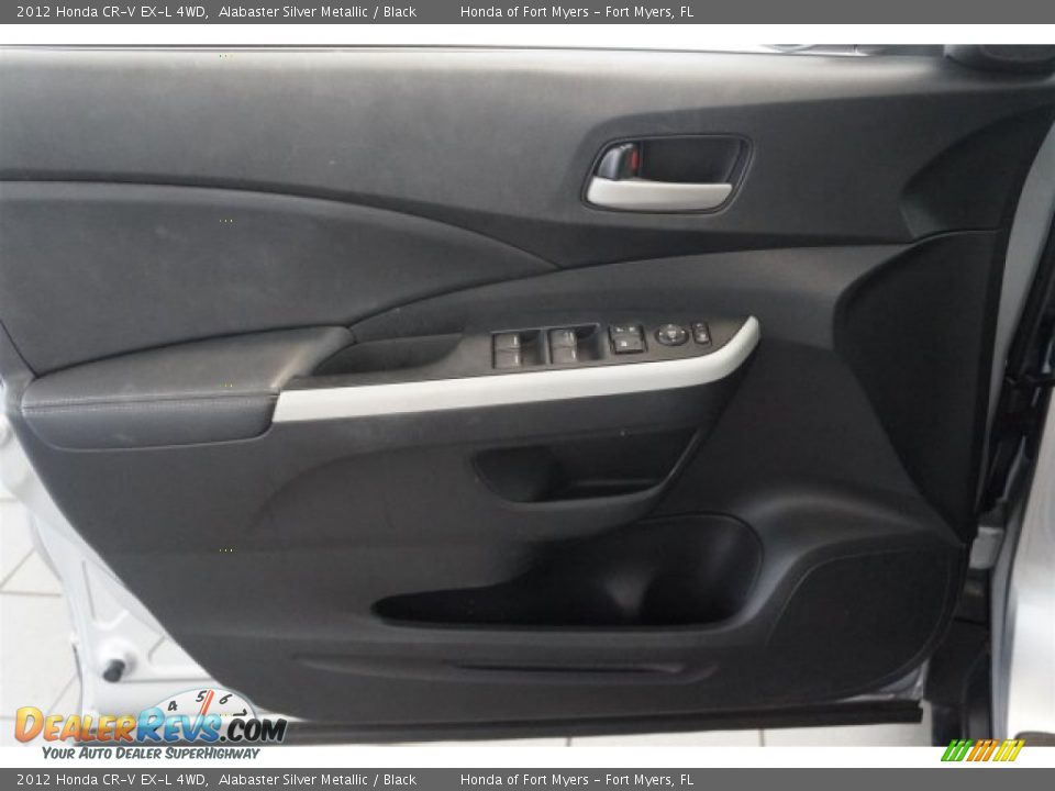 2012 Honda CR-V EX-L 4WD Alabaster Silver Metallic / Black Photo #9