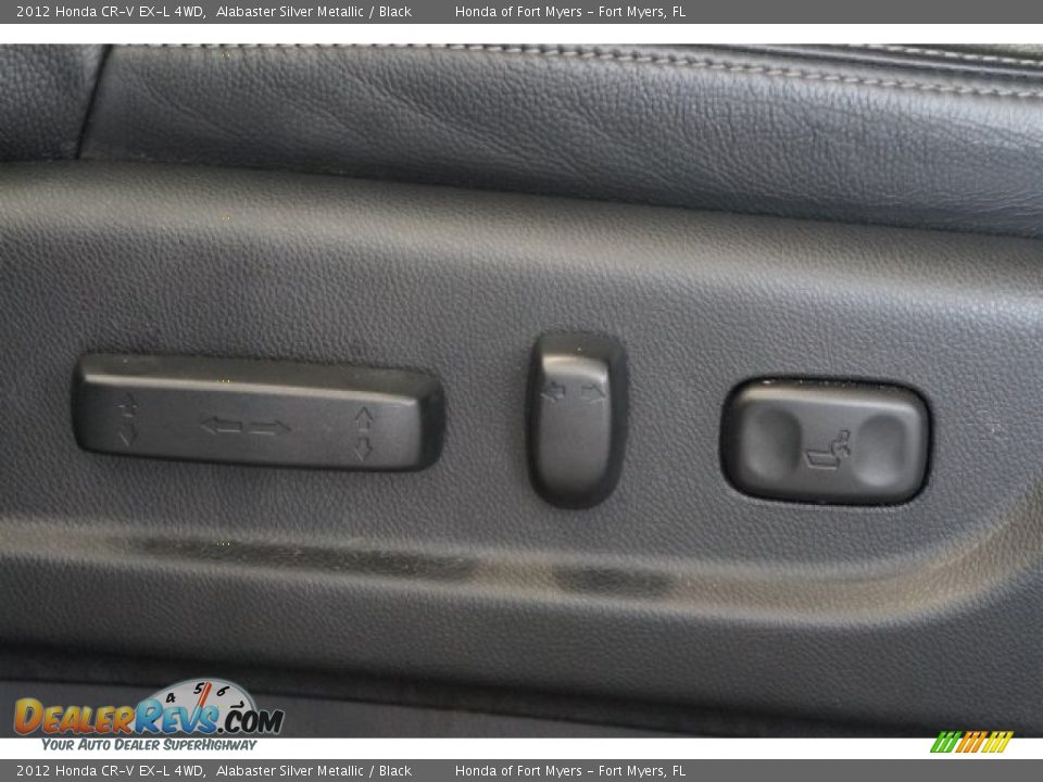 2012 Honda CR-V EX-L 4WD Alabaster Silver Metallic / Black Photo #10