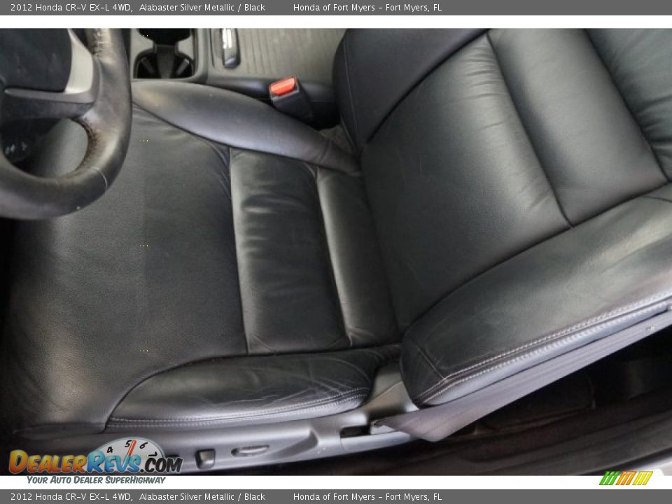 2012 Honda CR-V EX-L 4WD Alabaster Silver Metallic / Black Photo #11