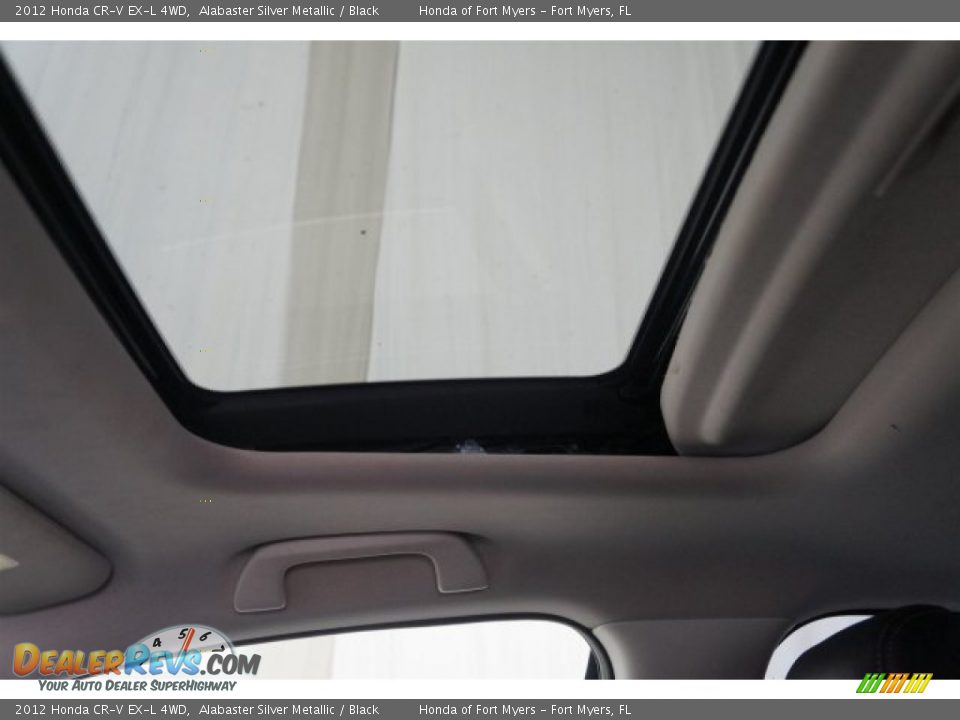 2012 Honda CR-V EX-L 4WD Alabaster Silver Metallic / Black Photo #15