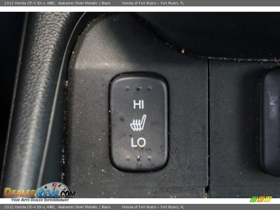 2012 Honda CR-V EX-L 4WD Alabaster Silver Metallic / Black Photo #17