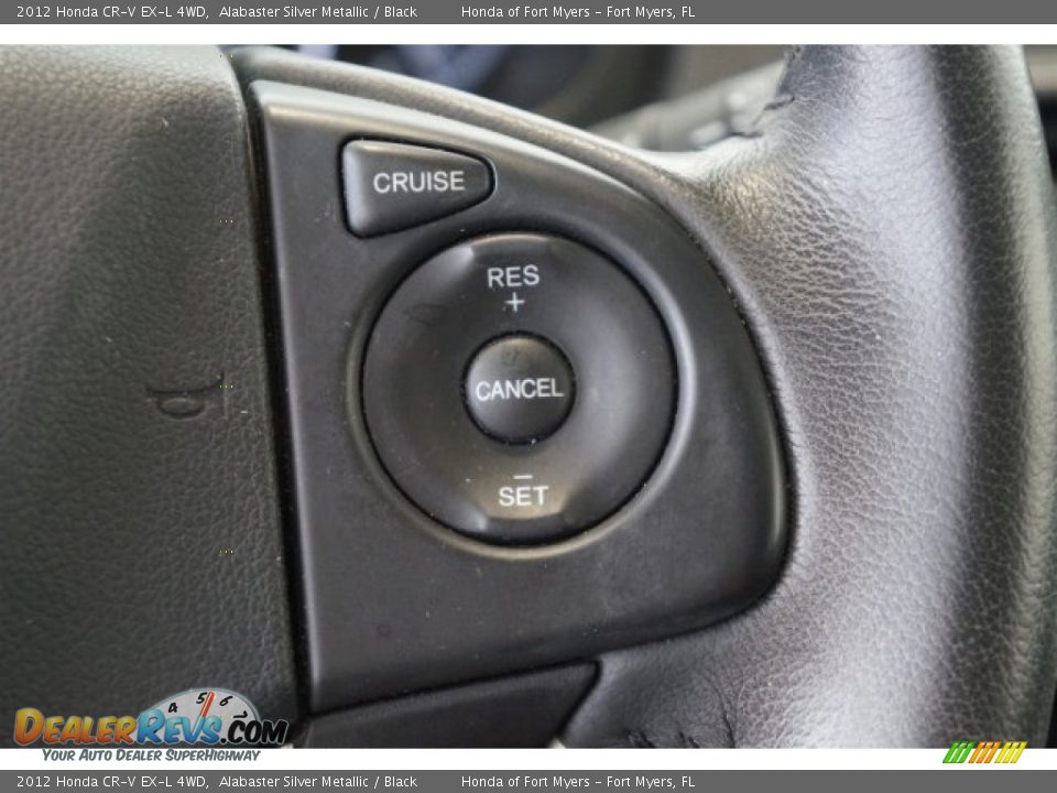 2012 Honda CR-V EX-L 4WD Alabaster Silver Metallic / Black Photo #20