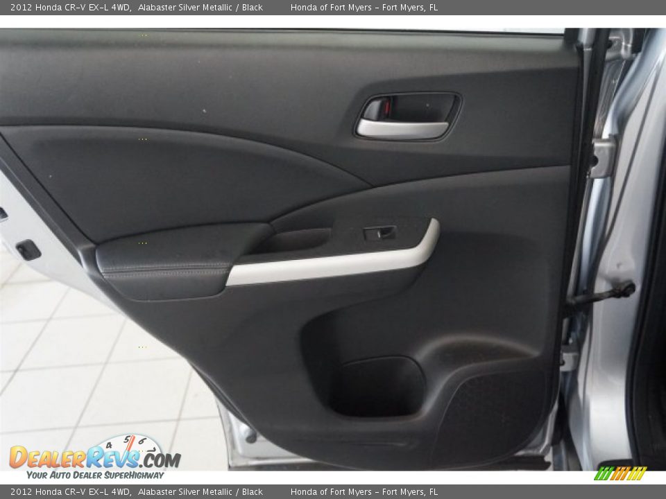 2012 Honda CR-V EX-L 4WD Alabaster Silver Metallic / Black Photo #25