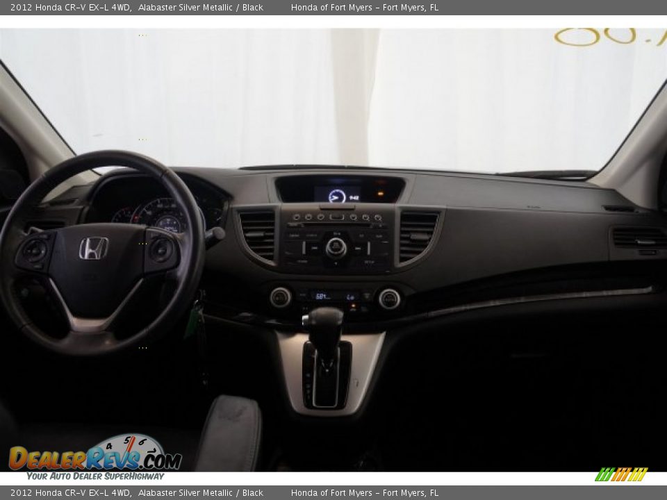 2012 Honda CR-V EX-L 4WD Alabaster Silver Metallic / Black Photo #28