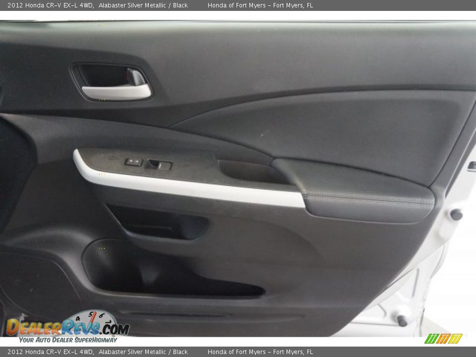 2012 Honda CR-V EX-L 4WD Alabaster Silver Metallic / Black Photo #34