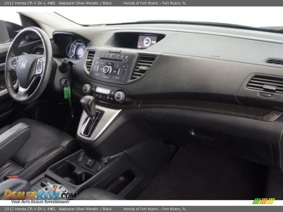 2012 Honda CR-V EX-L 4WD Alabaster Silver Metallic / Black Photo #36