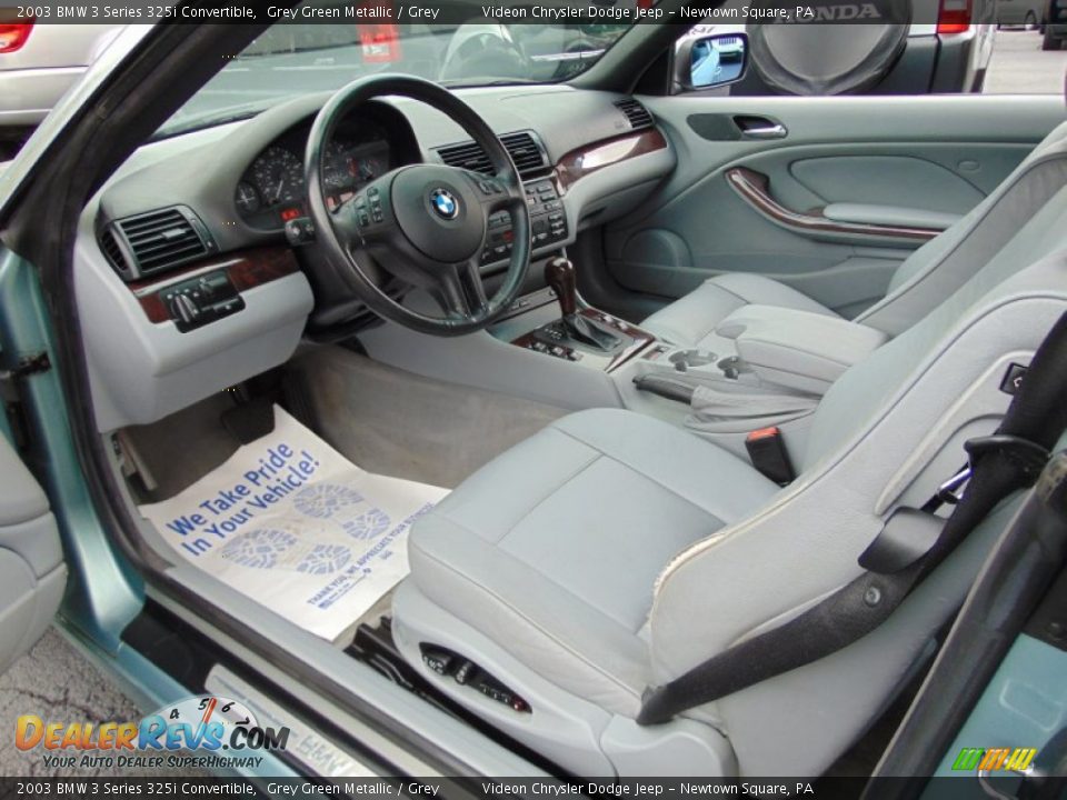 Grey Interior - 2003 BMW 3 Series 325i Convertible Photo #16