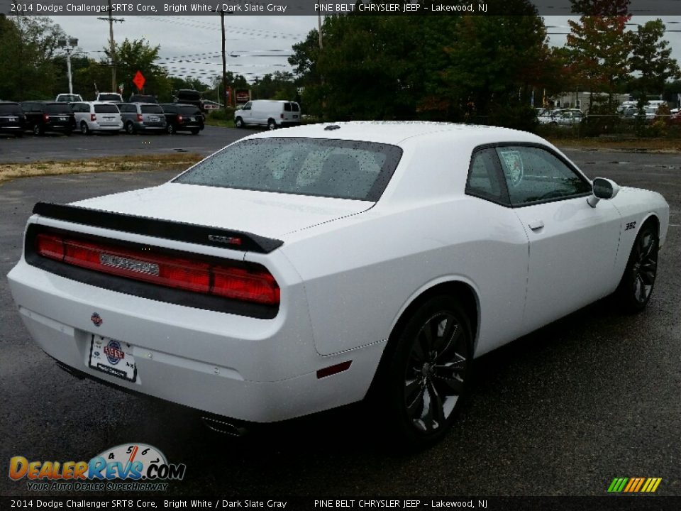 2014 Dodge Challenger SRT8 Core Bright White / Dark Slate Gray Photo #7