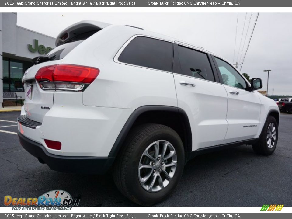 2015 Jeep Grand Cherokee Limited Bright White / Black/Light Frost Beige Photo #7