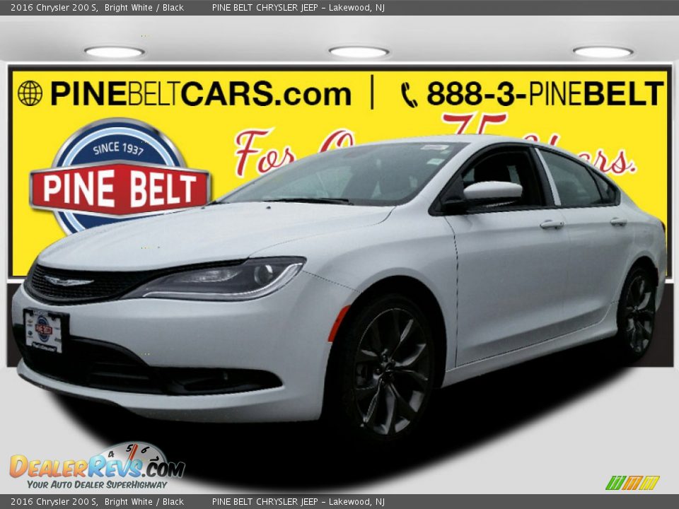 2016 Chrysler 200 S Bright White / Black Photo #1