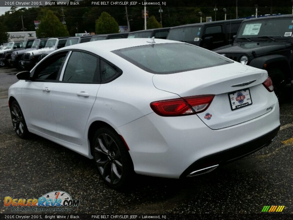 2016 Chrysler 200 S Bright White / Black Photo #4