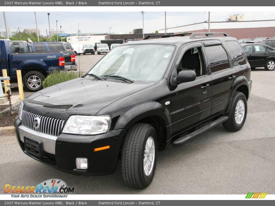 2007 Mercury Mariner Luxury 4WD Black / Black Photo #1