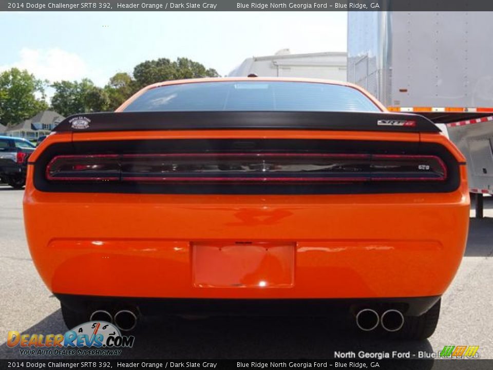 2014 Dodge Challenger SRT8 392 Header Orange / Dark Slate Gray Photo #4