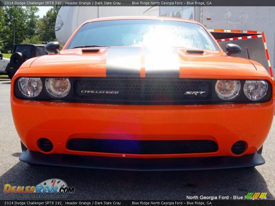 2014 Dodge Challenger SRT8 392 Header Orange / Dark Slate Gray Photo #8