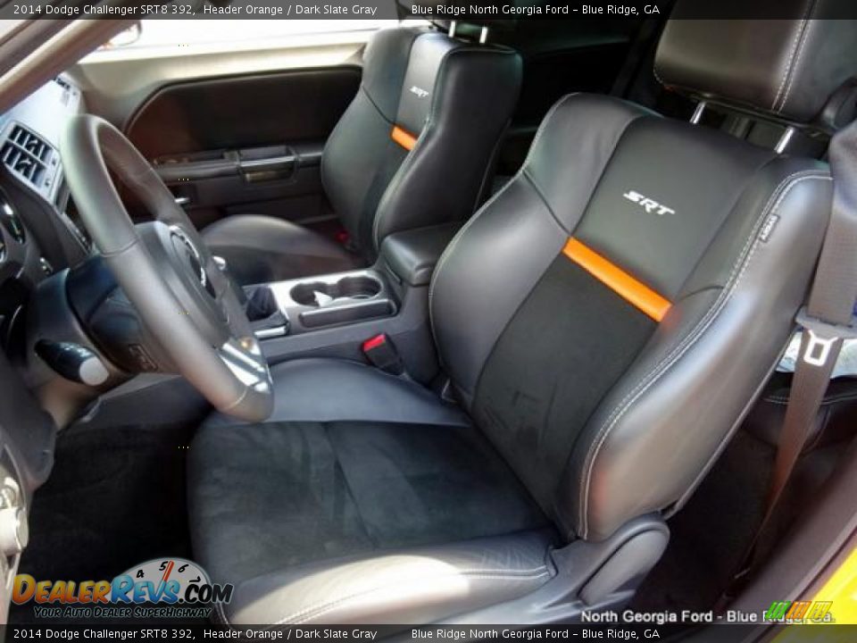 2014 Dodge Challenger SRT8 392 Header Orange / Dark Slate Gray Photo #15