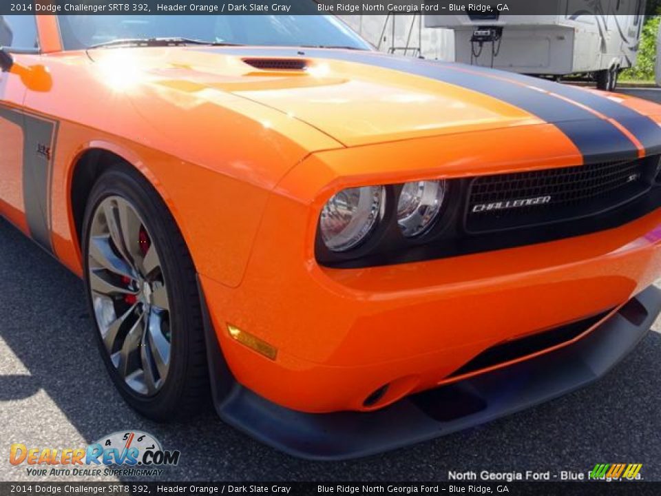 2014 Dodge Challenger SRT8 392 Header Orange / Dark Slate Gray Photo #35