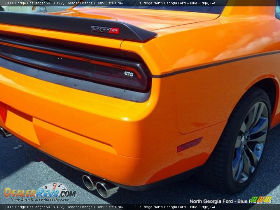 2014 Dodge Challenger SRT8 392 Header Orange / Dark Slate Gray Photo #36